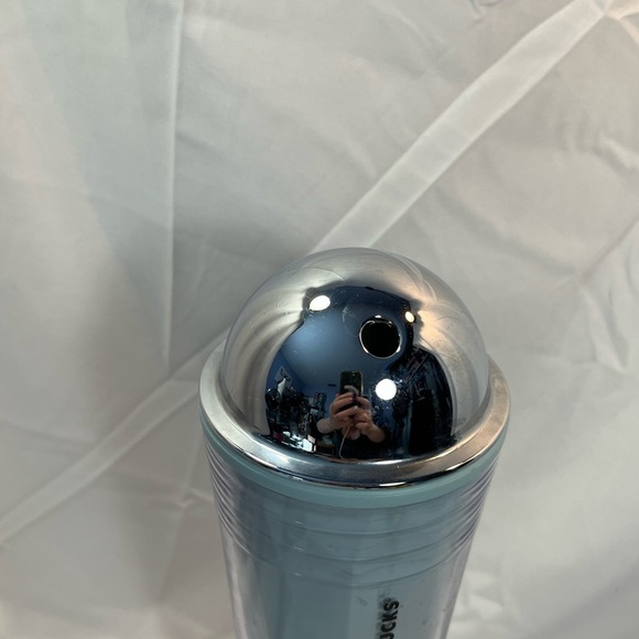 Retired Blue 2012 Starbucks Dome Lid 24oz Tumbler - Picture 2 of 3